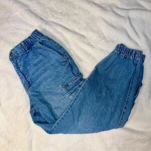 Forever 21 Premium Denim Cargo Joggers - Size Medium